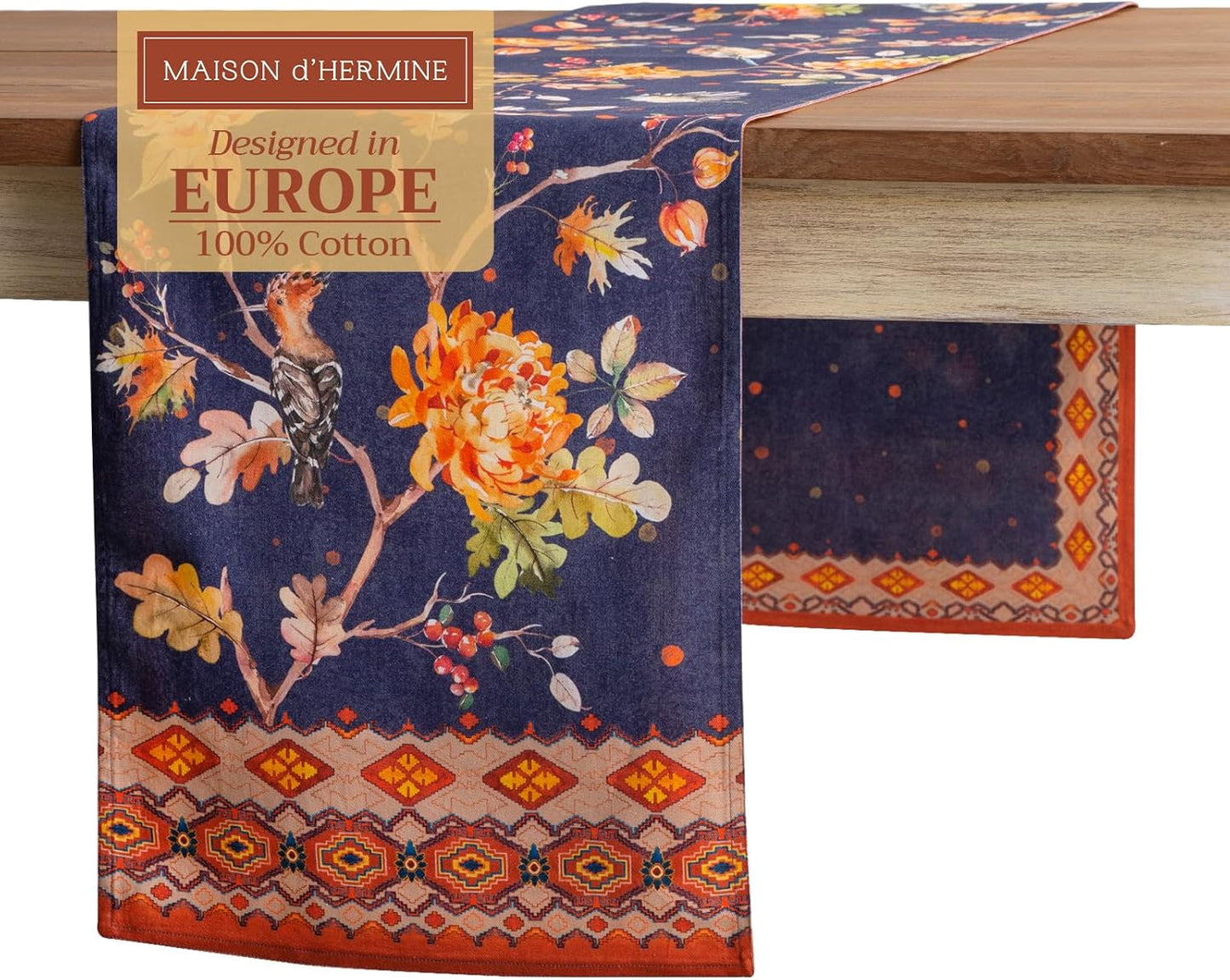 Maison d' Hermine 100% Cotton Table Runner 108 inches Long