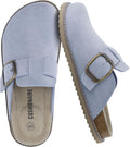 CUSHIONAIRE Women's Blain Genuine Suede Slip-On Clogs (Style 4LFQ)