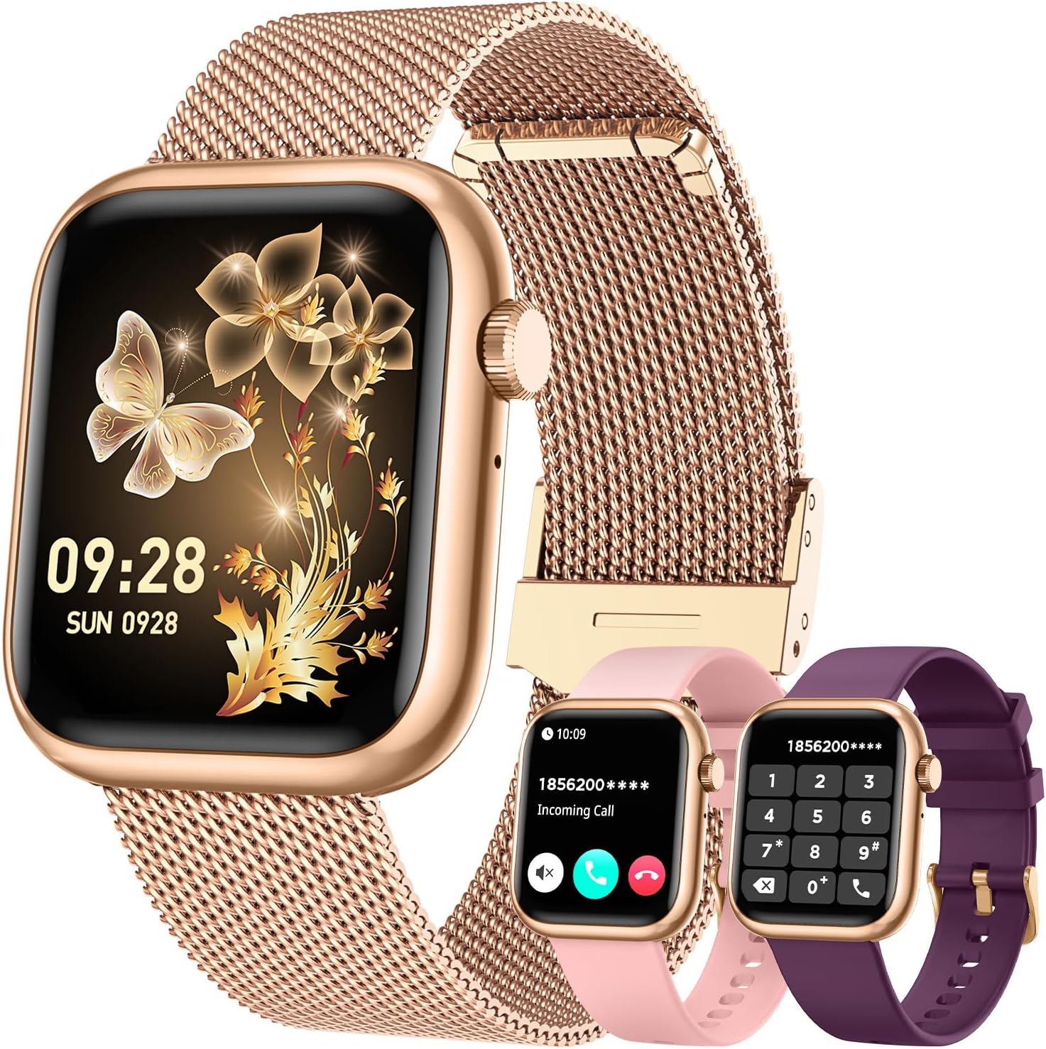 Smartwatch Women Fitness Tracker with Bluetooth Call Feature