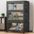 360Qt Stackable Storage Bins with Lids - Large Collapsible Organizer