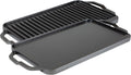 Lodge 19.5 in x 10 in Cast Iron Reversible Grillgriddle - Dual Burner