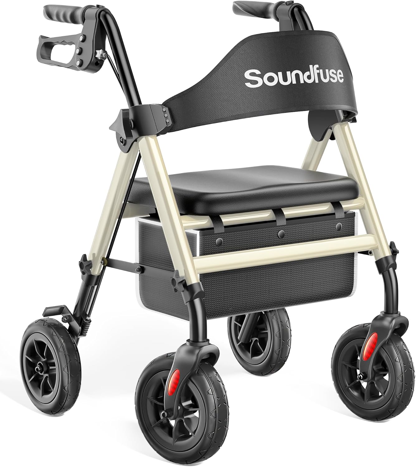 Rollator Walkers for Seniors with Seat - Lightweight & Foldable