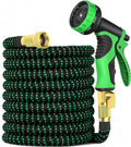 Expandable Garden Hose 75 ft with 10 Function Nozzle - Lightweight, No