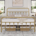 Classic Metal Platform Bed Frame Queen - Victorian Style Iron-Art