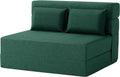 Convertible Folding Sofa Bed-Sleeper Chair - Space-Saving Dark Green