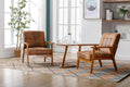 Modern Leather Accent Chair Set x2 for Cozy Living