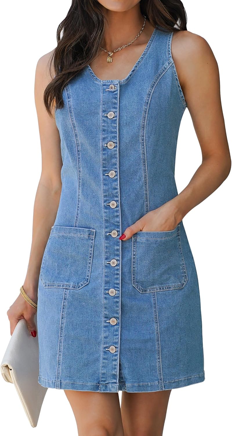 Luvamia Denim Dresses for Women: Stylish Summer Casual Wear