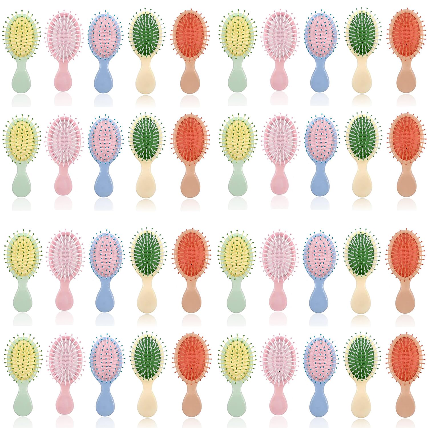 40 Pieces Mini Wet Hair Brush for Effortless Detangling