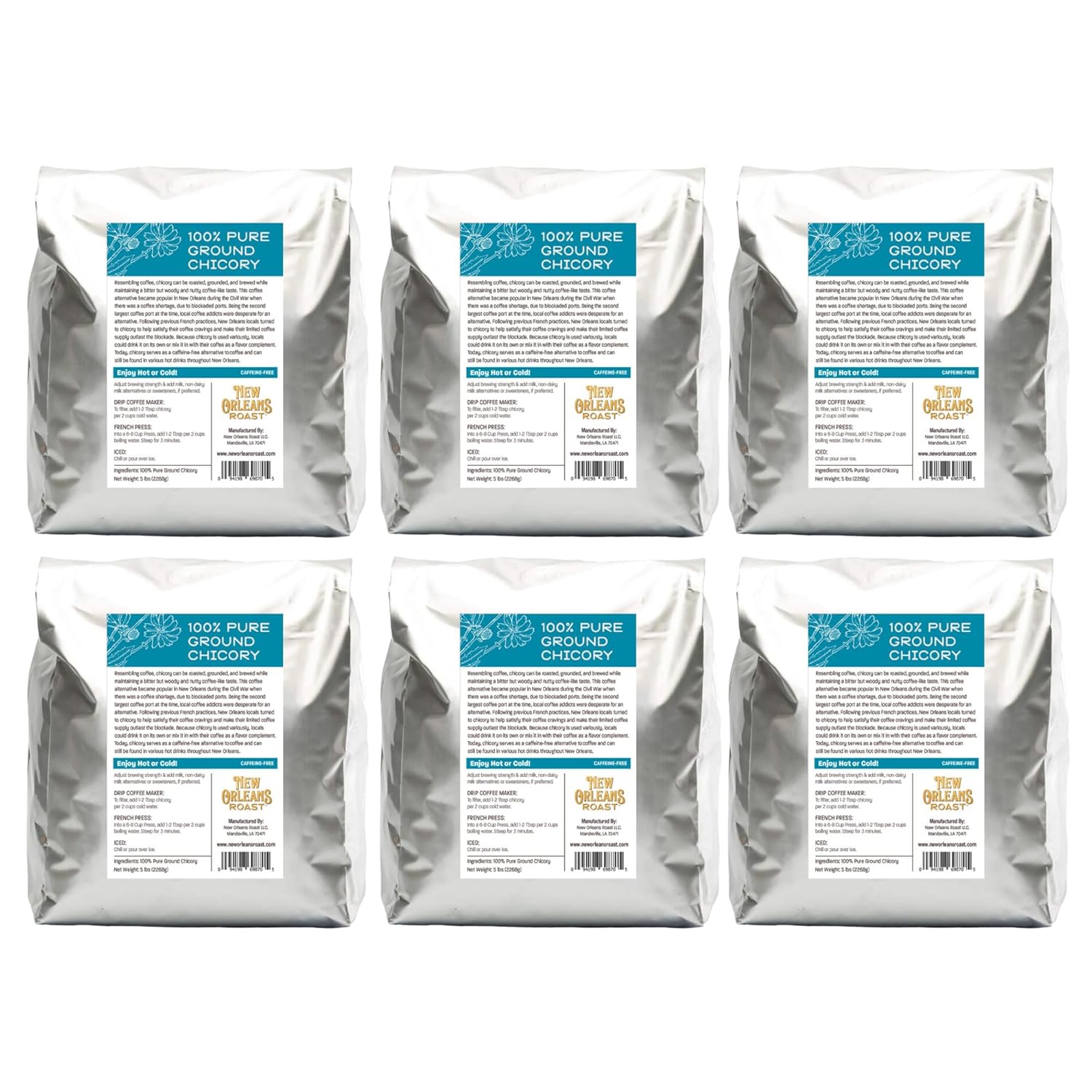 New Orleans Roast Pure French Chicory - A Rich Coffee Alternative