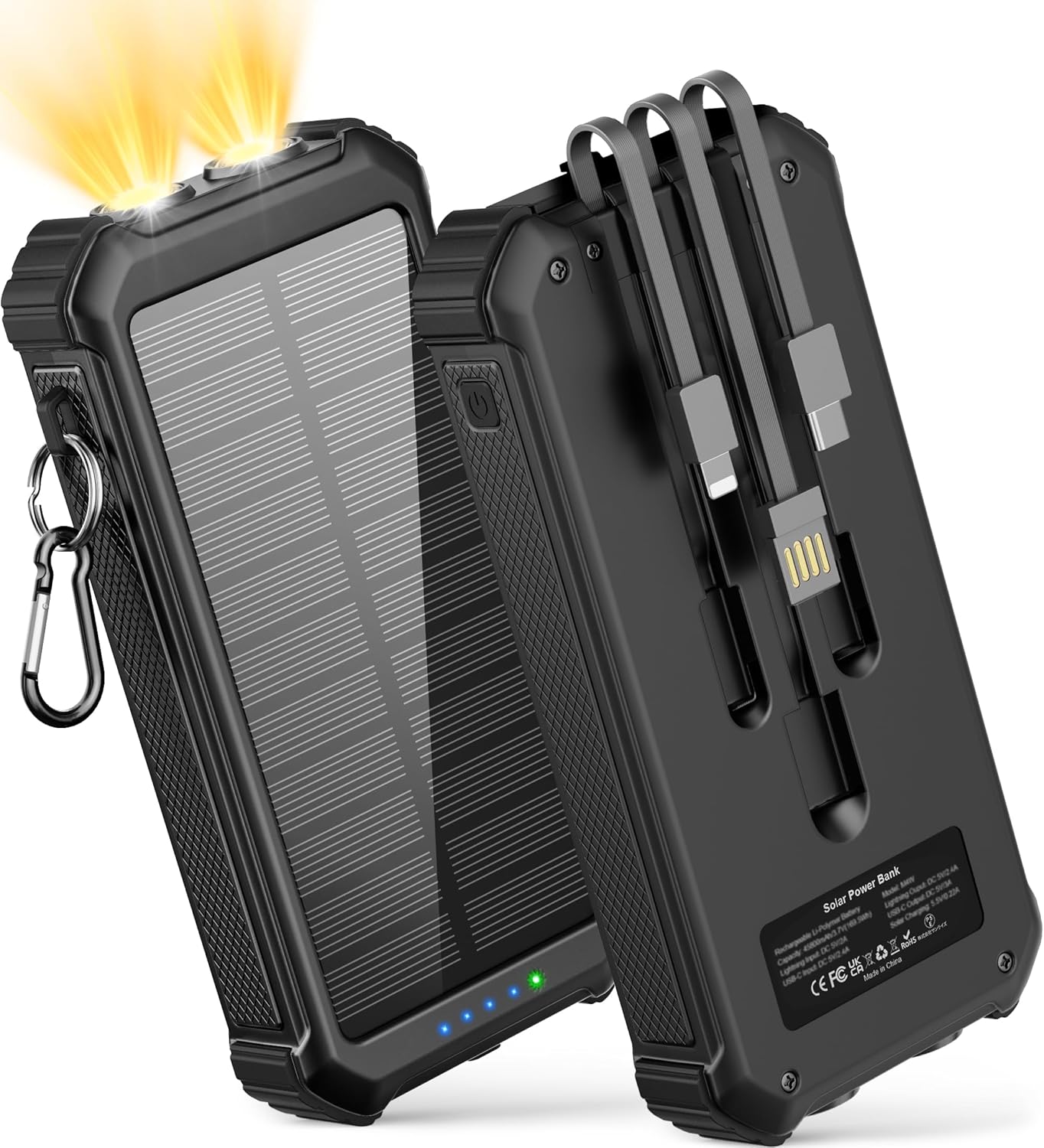 LATIMERIA Solar Charger Power Bank with 45800mAh Capacity