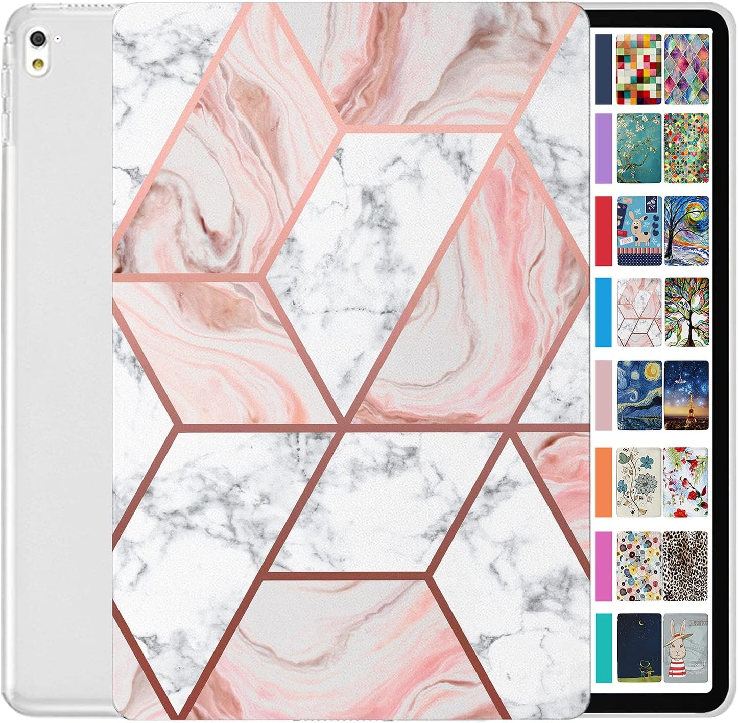 DuraSafe iPad Pro 9.7 Inch Slim Hard Shell Case - Marble Pink