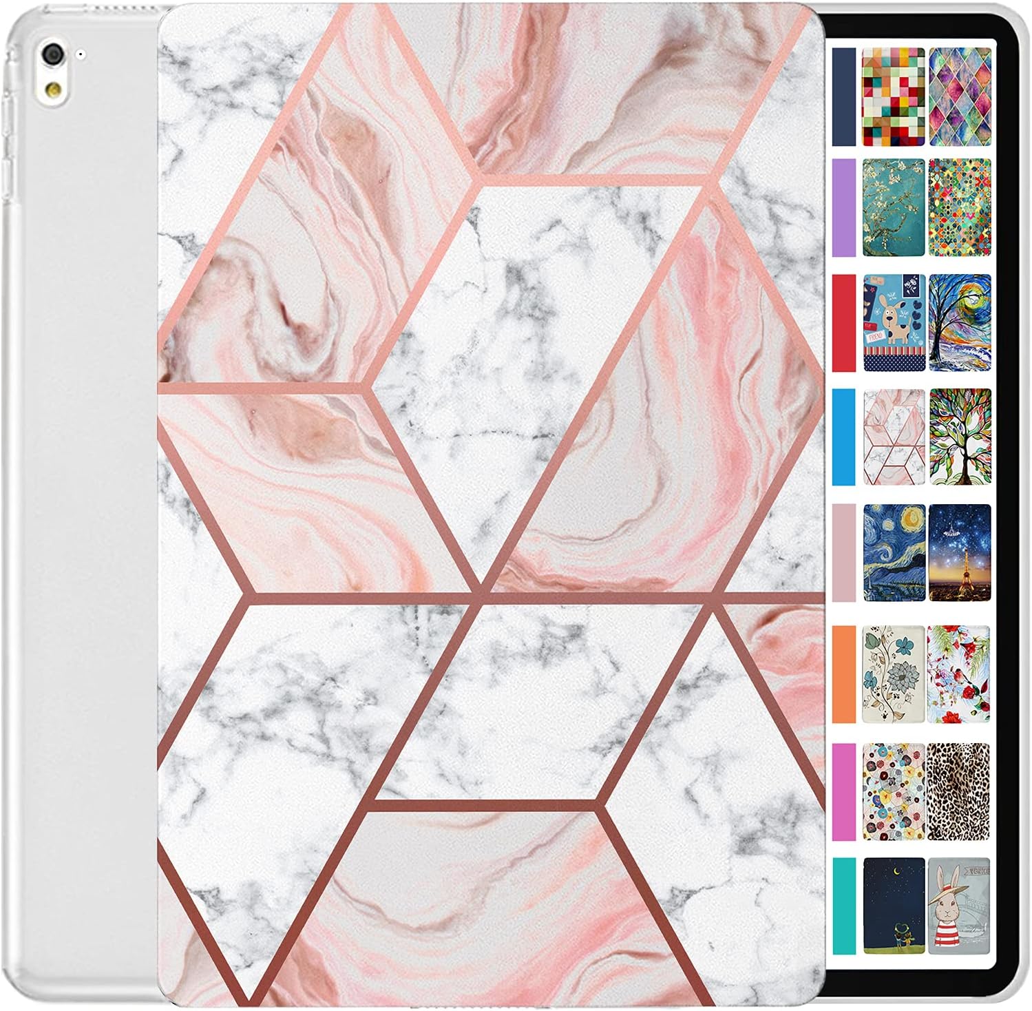 DuraSafe iPad Pro 9.7 Inch Slim Hard Shell Case - Marble Pink