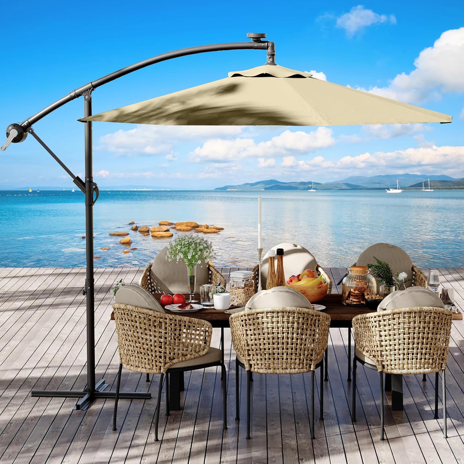 10FT Cantilever Patio Umbrella for Ultimate Outdoor Shade