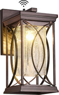 Oil Rubbed Bronze Outdoor Sconce Dusk to Dawn Wall Light - Convertible