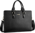 BOSTANTEN Leather Lawyers Briefcase Laptop Business Slim Bag - Classic