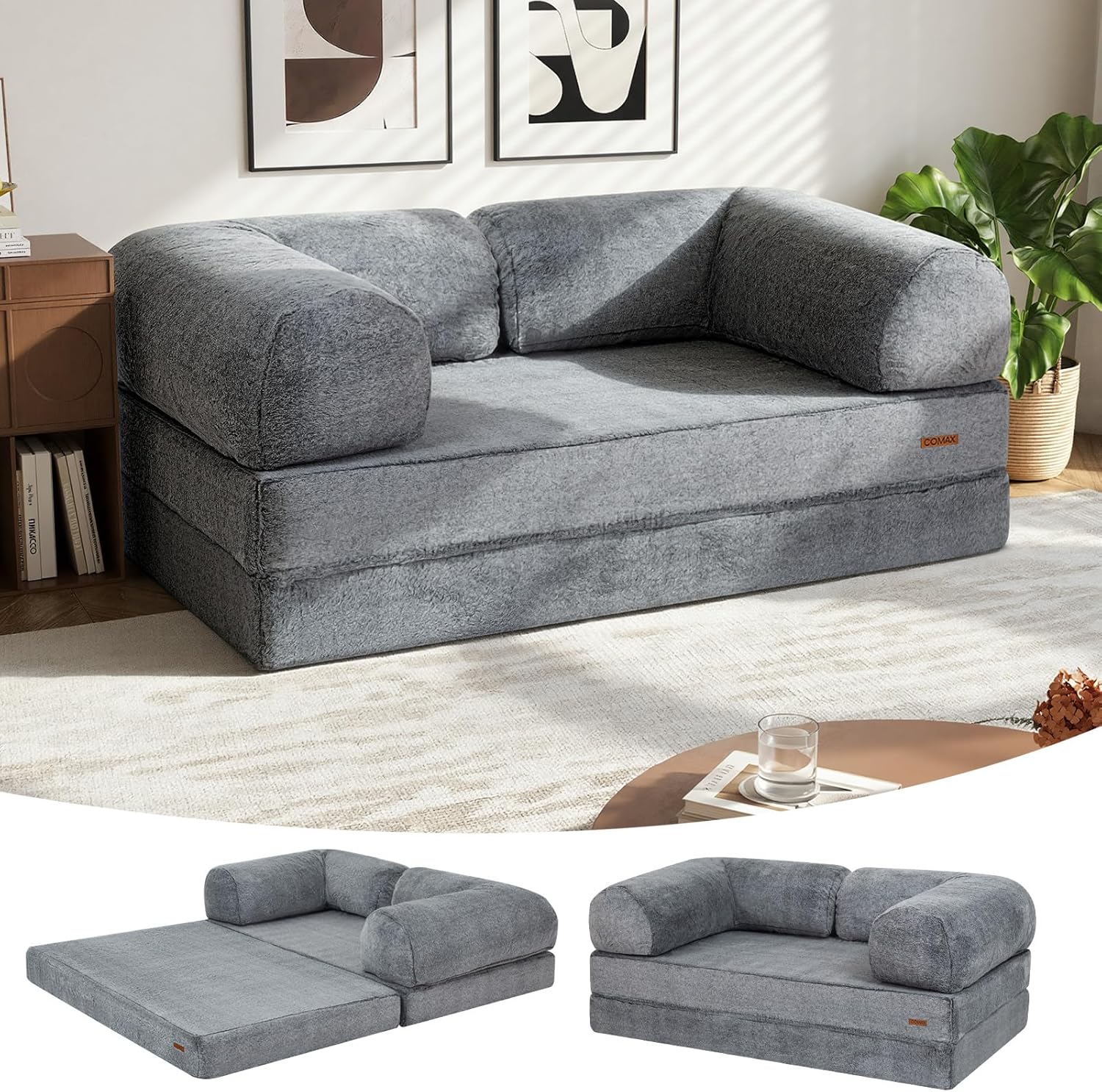 COMAX 4-in-1 Futon Sofa Bed: Versatile Comfort for Any Space