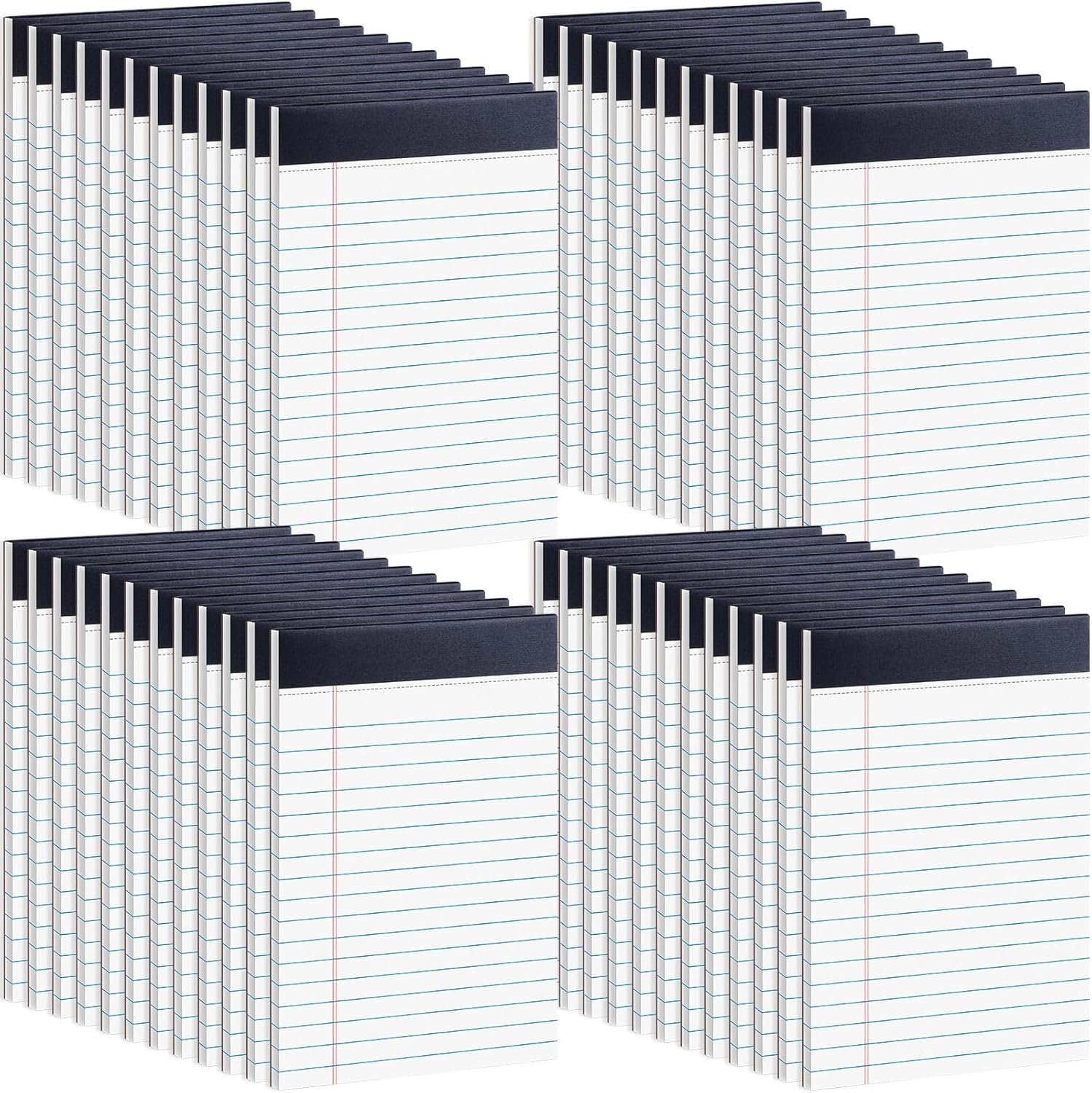 48 Pack Legal Pads Bulk for Work Study Daily Note Taking