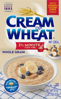 Cream of Wheat Whole Grain Hot Cereal 18 oz (Pack of 12) - Quick Whole