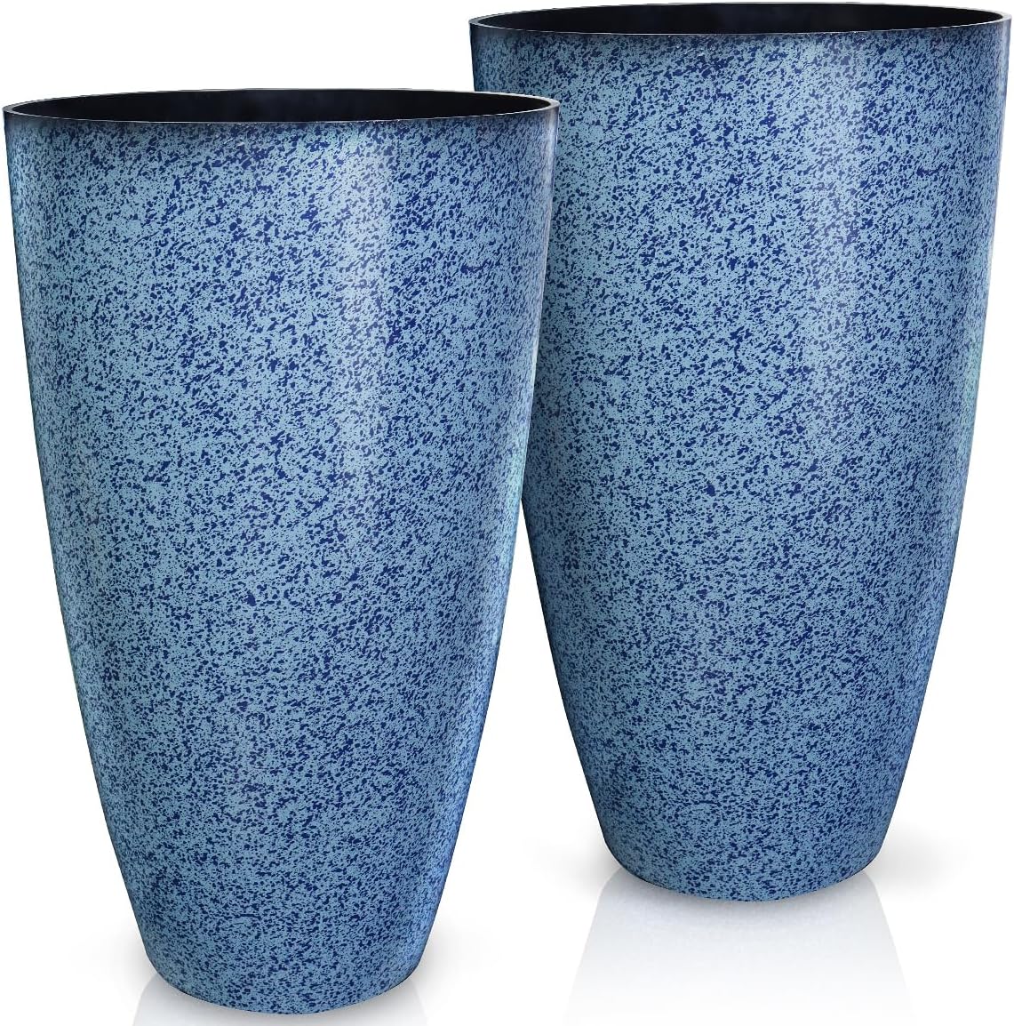 Tall Tapered Planter Pots for Indoor Outdoor Use - 21 Inches