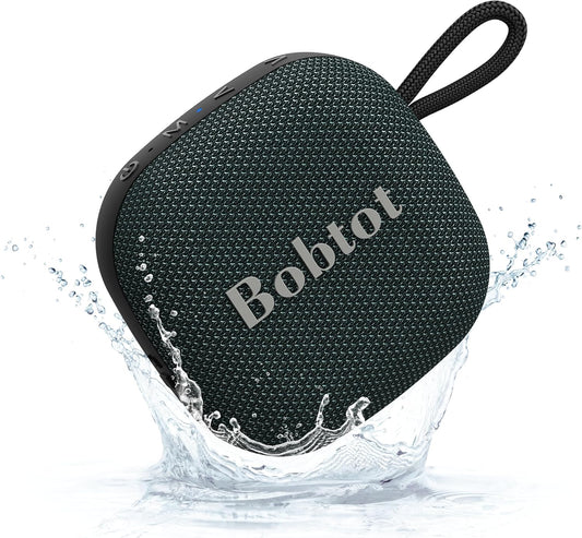 Bobtot Waterproof Bluetooth Speaker - 16H Playtime, Powerful 10W Sound