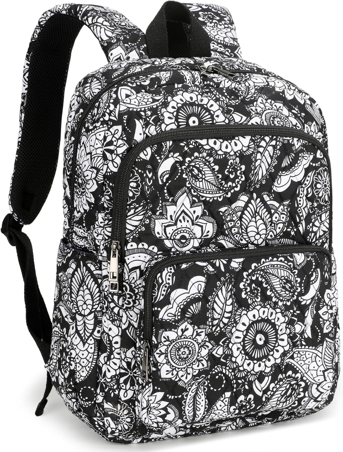 Searock Quilted Backpack for Women - Stylish Floral Design
