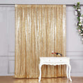 Gold Sequin Photo Booth Backdrop 8ft x 8ft - Seamless Shimmer