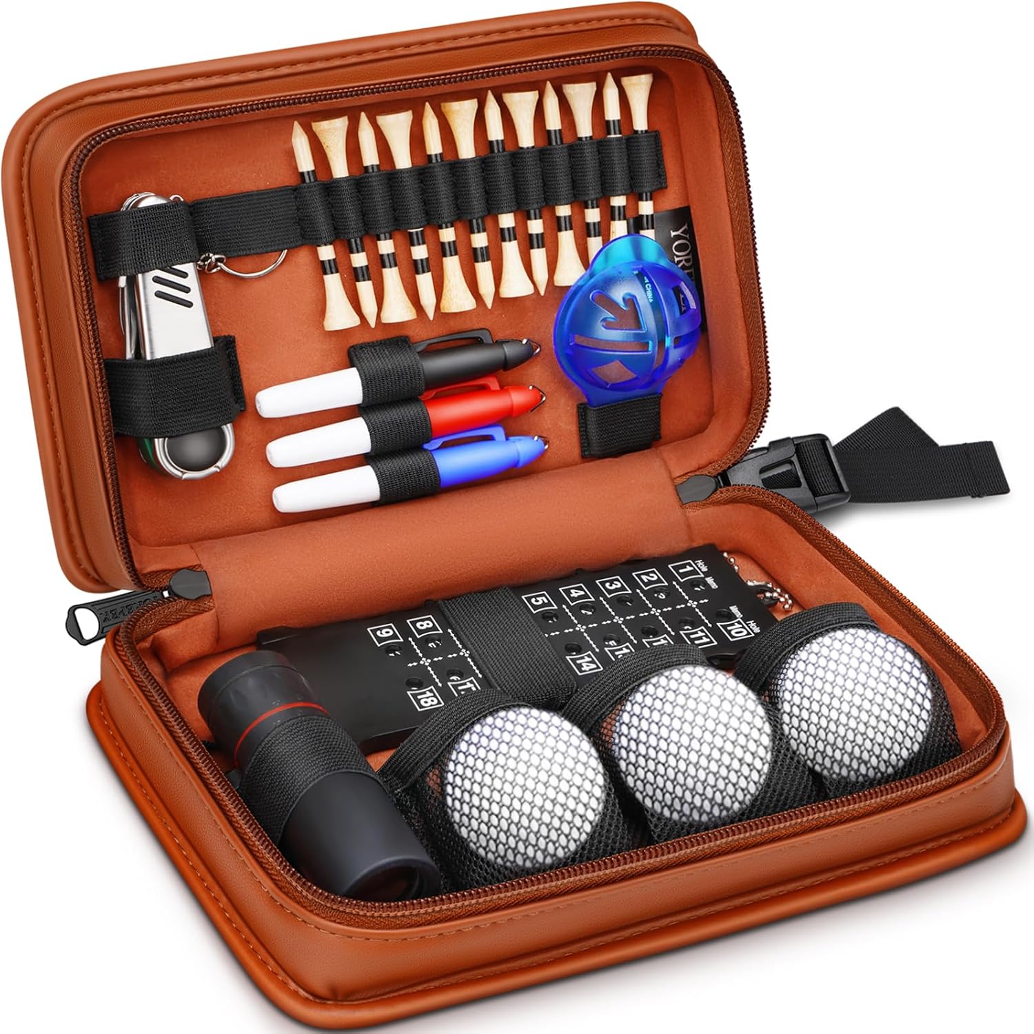 Ultimate Golf Set with Leather Case