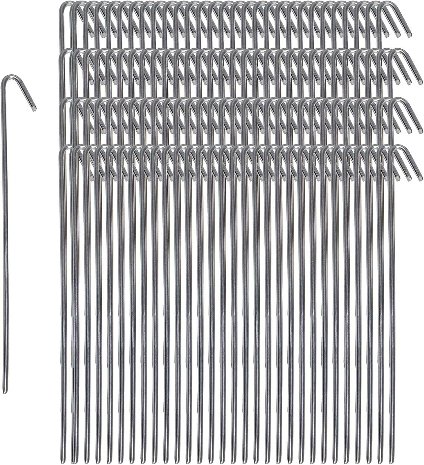 Pinnacle Mercantile 120 Pack Tent Stakes for Garden and Outdoor Use