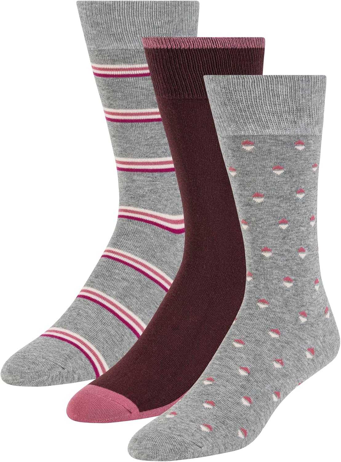 Ted Baker Men's Pattern Crew Dress Socks - Stylish 3-Pack