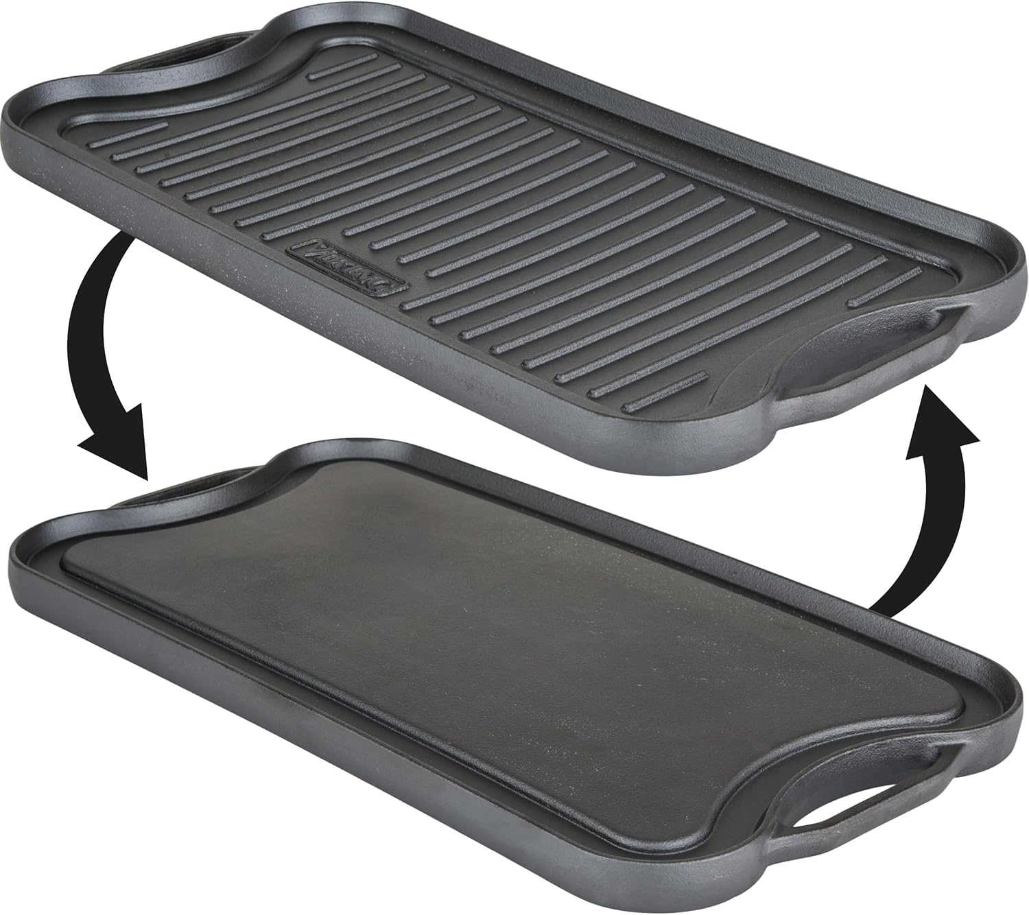 Viking 20 Inch Reversible Cast Iron Grill Pan for Cooking