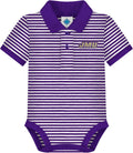 Creative Knitwear College Baby Striped Polo Bodysuit (Style H6SZ)