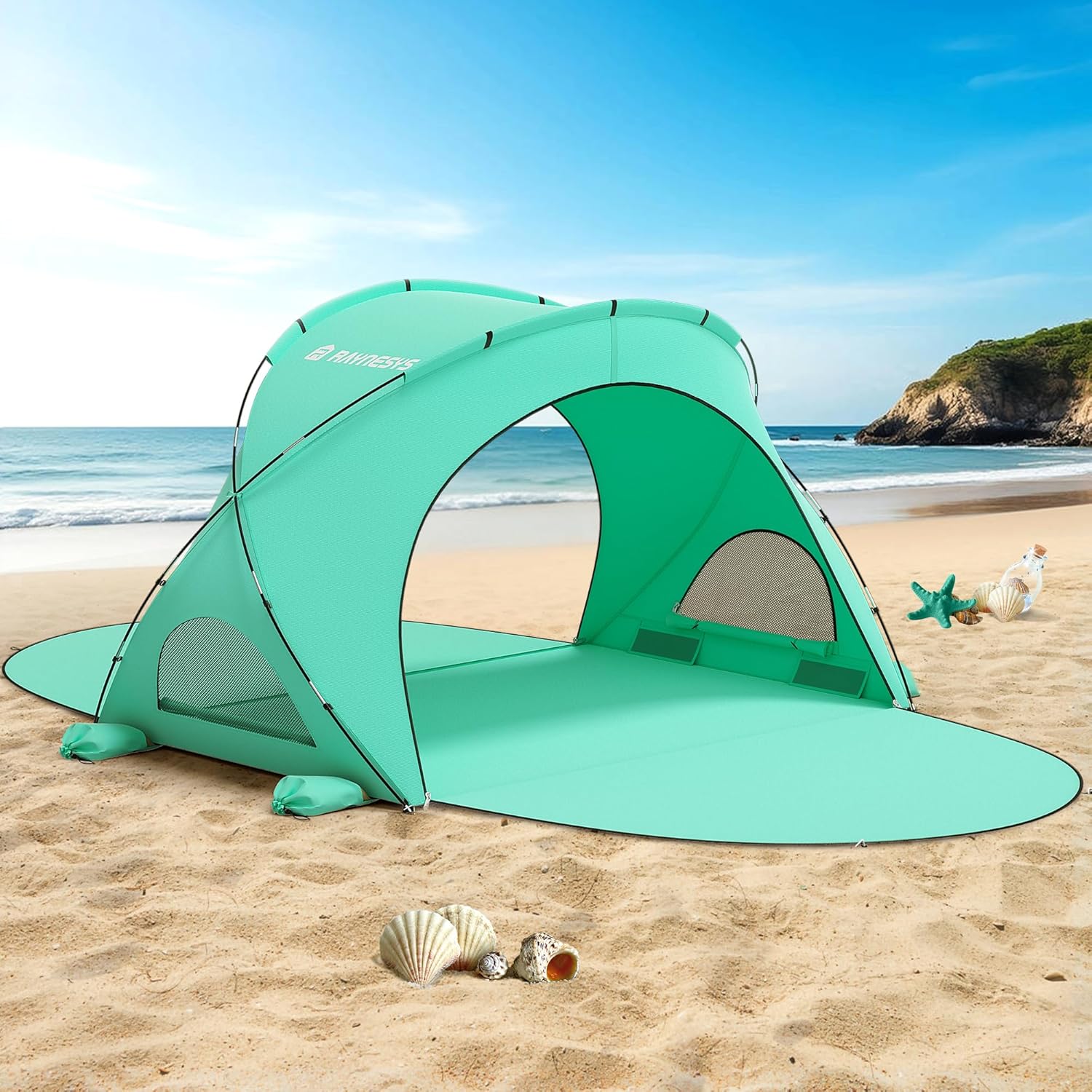 Beach Tent Sun Shelter with UPF50+ Protection for Outdoor Fun