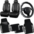 Bling Diamond Car Seat Covers & Floor Mats Set - Sparkly Interior