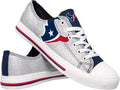 FOCO women's NFL Team Logo Low Top Canvas Sneakers for Fans