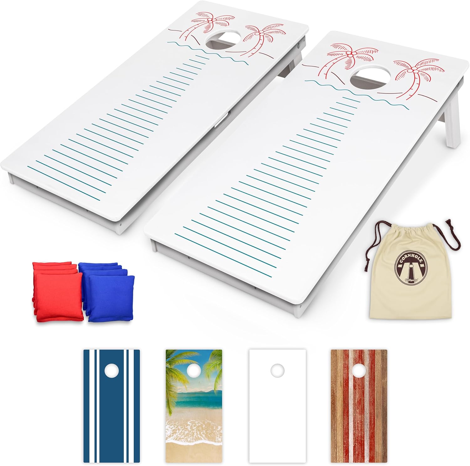 GoSports 4 x 2 ft Resort Collection All Weather Cornhole Boards