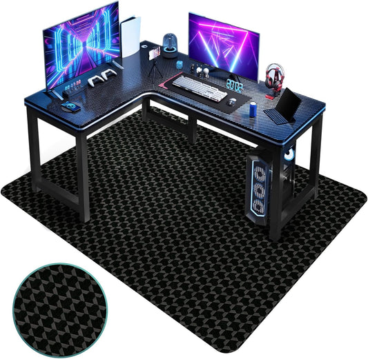 Vicwe 63 x 51 Office Chair Mat - Easy Glide on Hardwood!