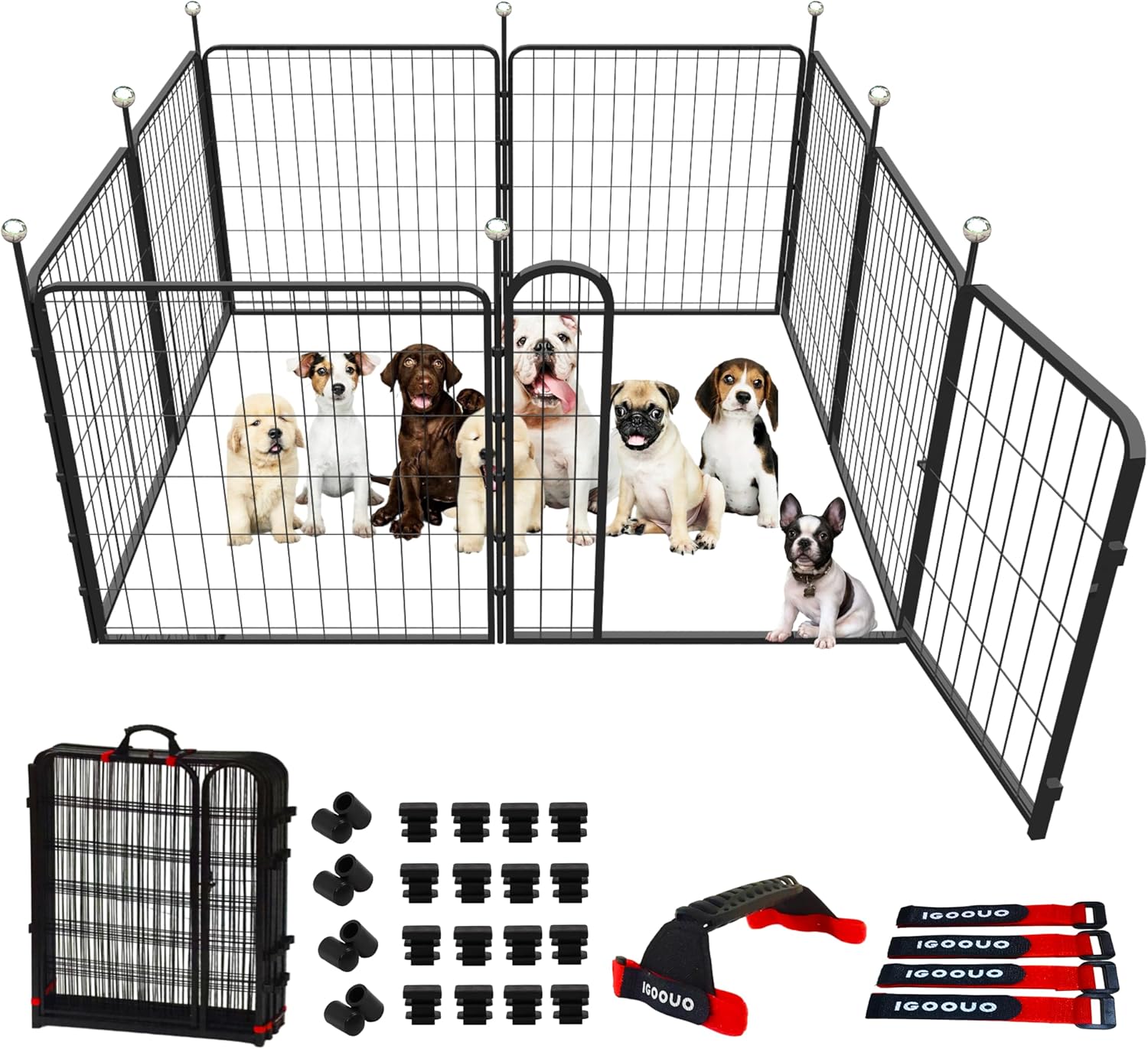 Portable Dog Crates & Playpen for Small/Medium Dogs - 32in