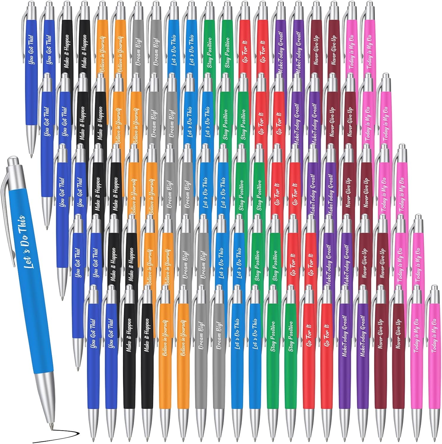 Inspirational Pens for Employee Appreciation Gifts - 200 Pcs