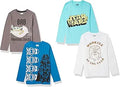 Boys Long-Sleeve Character T-Shirt Pack of 4 - Mix-and-Match Sets