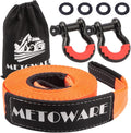 METOWARE Heavy Duty Tow Strap Recovery Kit - 3in x 30ft, 35,000lb