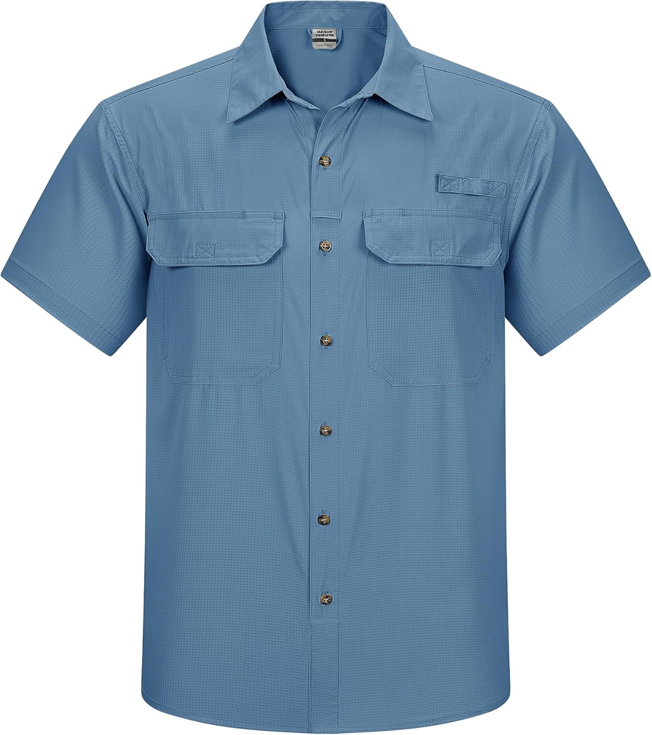 Outdoor Ventures Lightweight Short Sleeve Fishing Shirt for Men