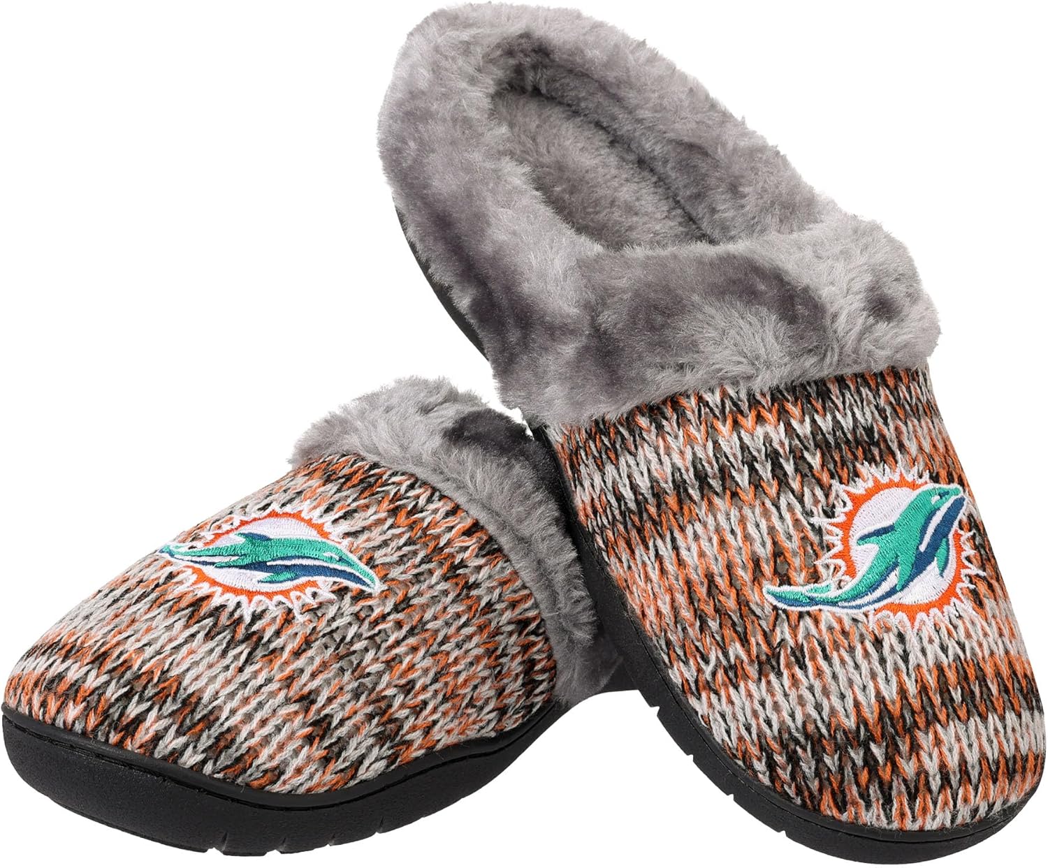 FOCO Womens NFL Team Logo Peak Slide Slippers for Comfort