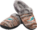FOCO Womens NFL Team Logo Peak Slide Slippers - Soft, Warm Fan Slides