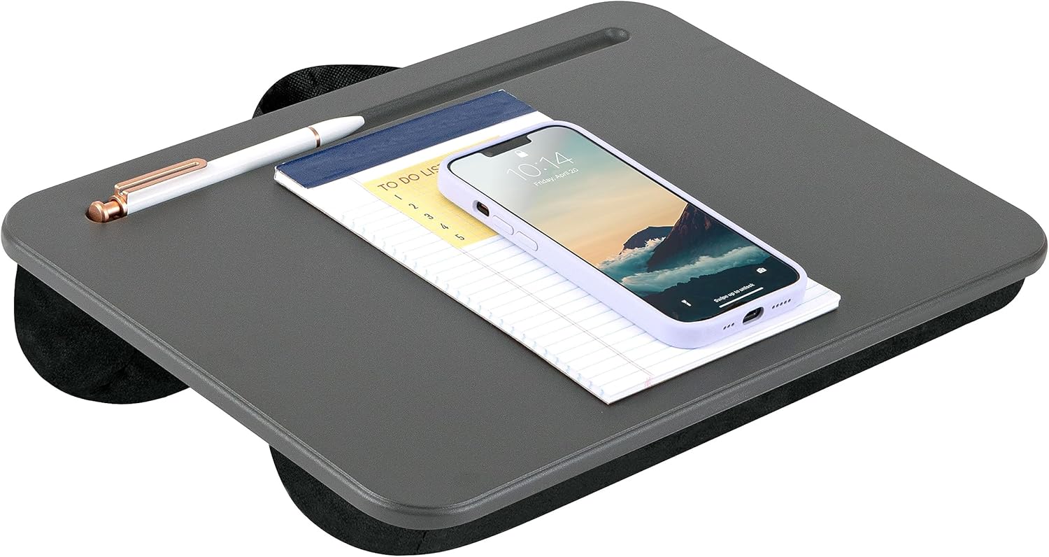 Portable LapDesk for 15 Laptops - Charcoal Chic