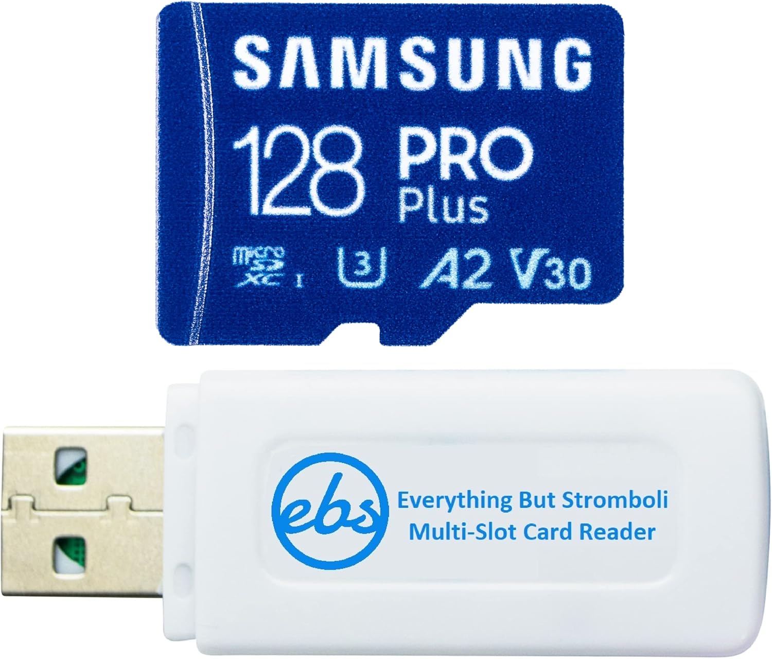 Samsung Pro Plus 128GB MicroSDXC Card Bundle - Works with DJI Drones & OSMO - Fast Transfer