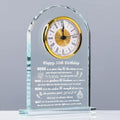 50th Birthday Gifts for Women Men - Crystal Clock Keepsake