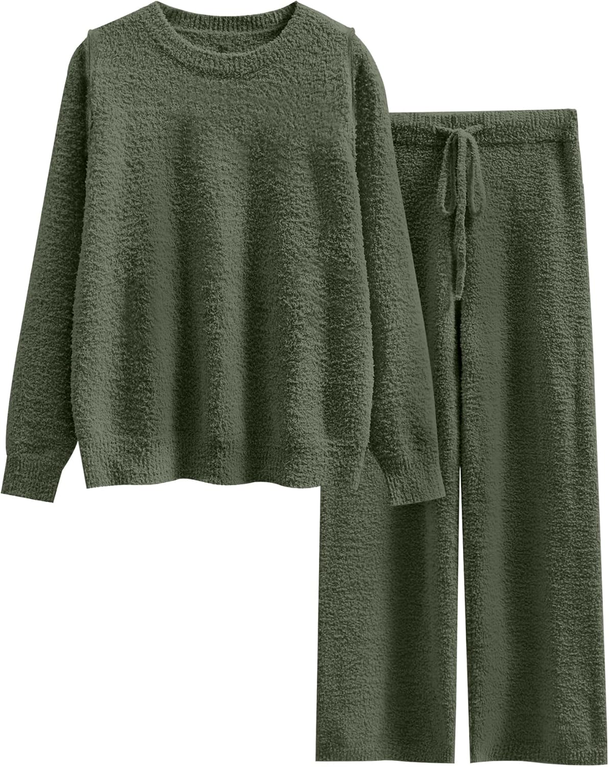 ANRABESS Women's Fuzzy Fleece Pajama Sets for Cozy Comfort