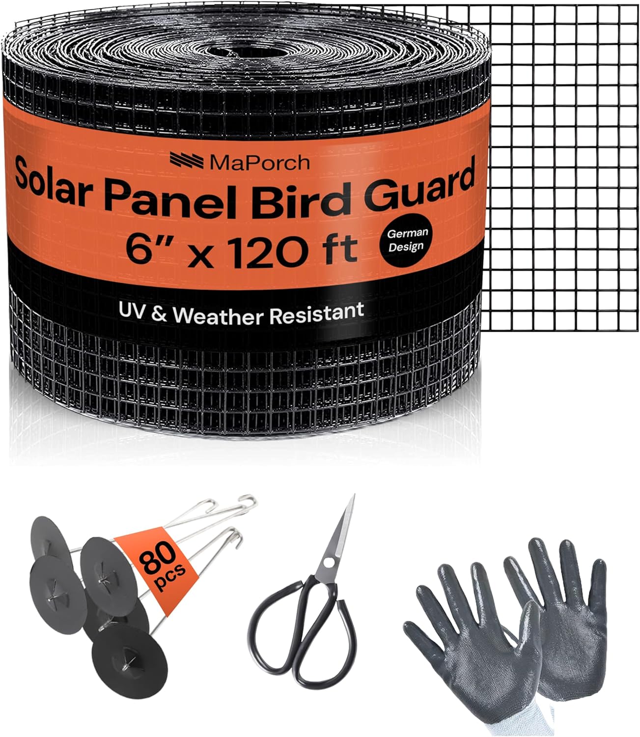 MaPorch Solar Panel Bird Guard Mesh Screen for Easy DIY Install
