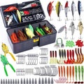PLUSINNO 201pcs Fishing Accessories Kit - Compact Tackle Set