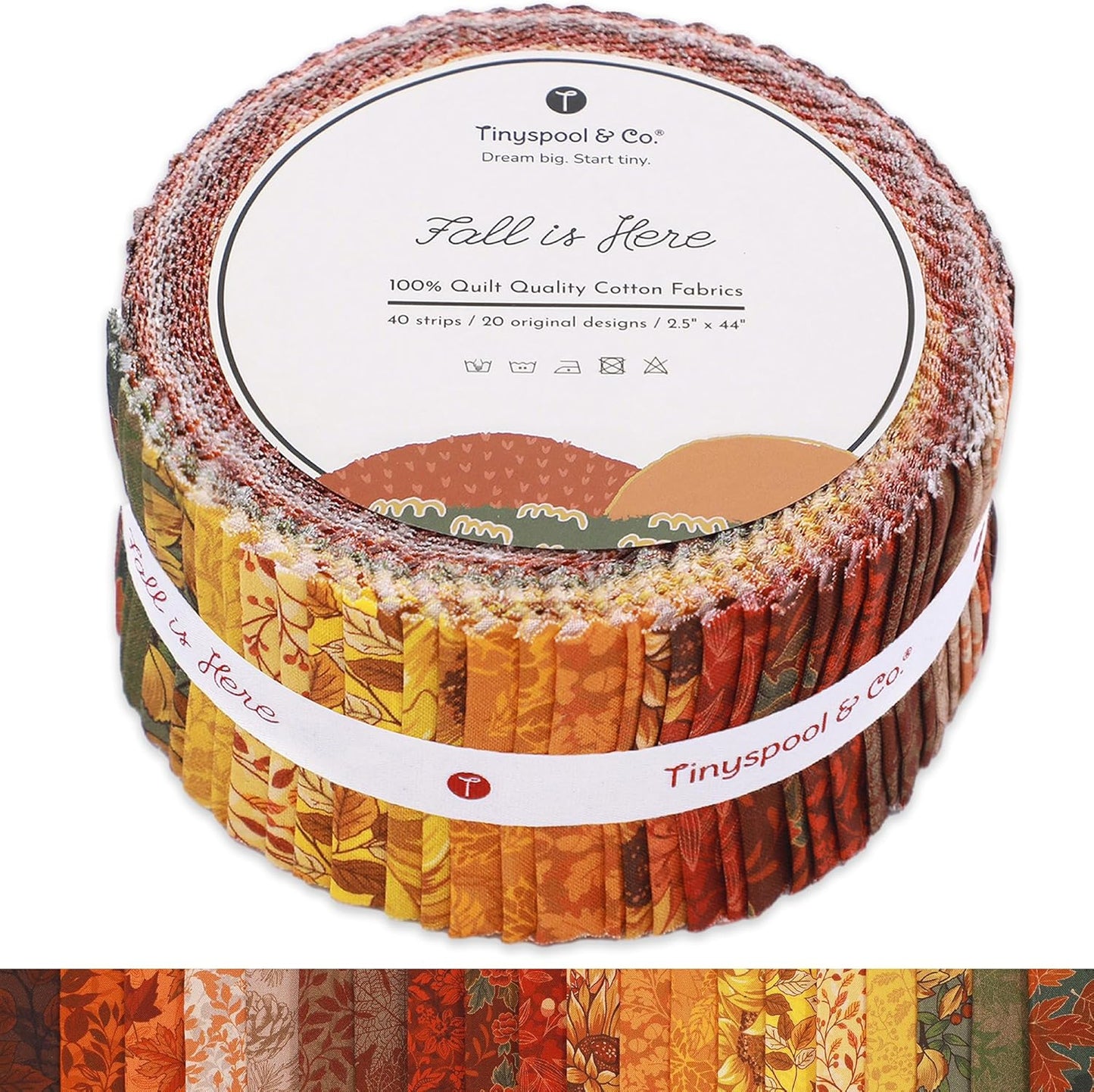 Tinyspool & Co. Jelly Roll Fabric Strips for Quilting and Crafting